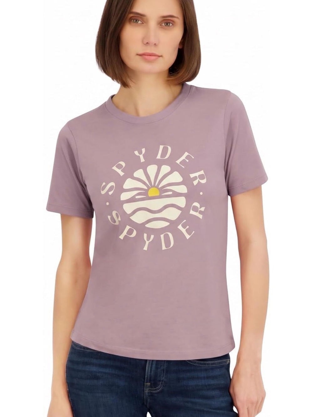 Spyder Women's Lavender Logo Graphic Tee